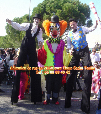 animation de rue 13 carnaval PAC echassiers grosse tete